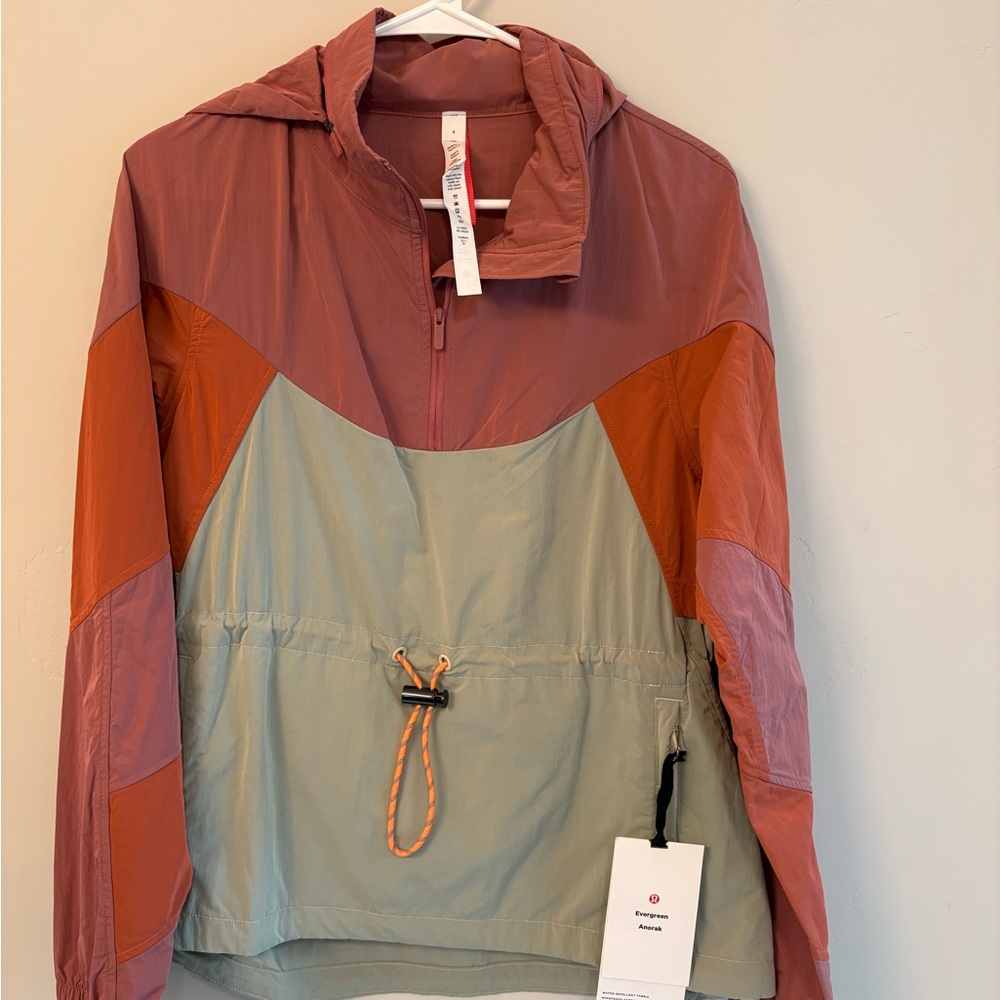 lululemon athletica Rust and Sage anorak Jacket